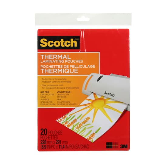Buy The Scotch Thermal Laminating Pouches 8 5 X 11 At Michaels